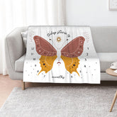 Boho Mystical Butterfly Wings - Baby Name Blanket